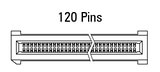 EC.8 праволинијски конектор, 120-пински