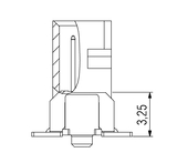 Димензије: One27 права трака конектора, H3,25, 12-пин