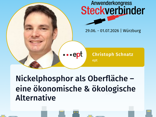 ept ће одржати презентацију о никла-фосфору као површинској обради на Конгресу о конекторима 2026. године у Вуртсбургу.